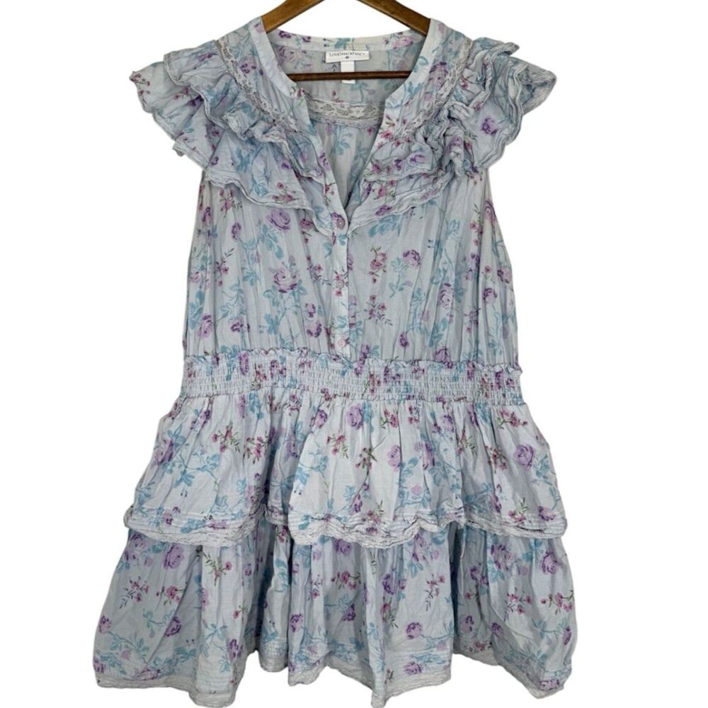 Love Shack Fancy x Target Lou Double Ruffles Dress Sz 1X Feminine Cottagecore